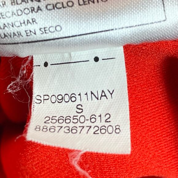 Nike Golf Polo Shirt Dri Fit Athletic Striped Short Sleeve Red White Mens Small - Picture 6 of 9